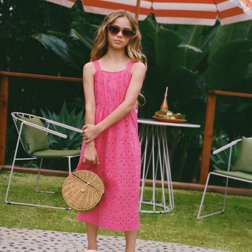 Pink Sleeveless Summer Dress